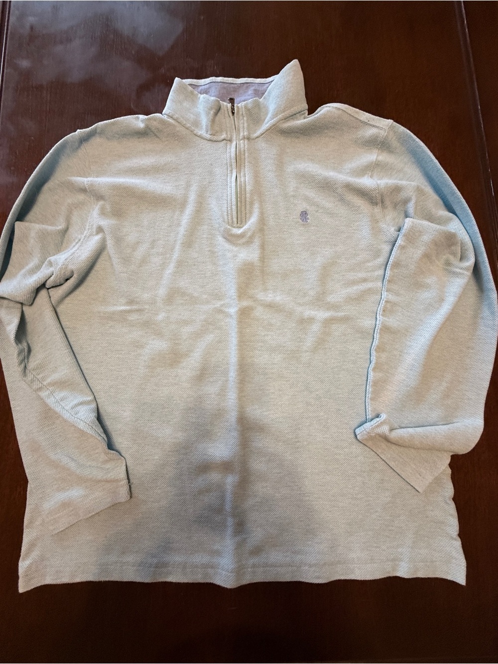 Izod Men's Light Blue Half-Zip Sweater